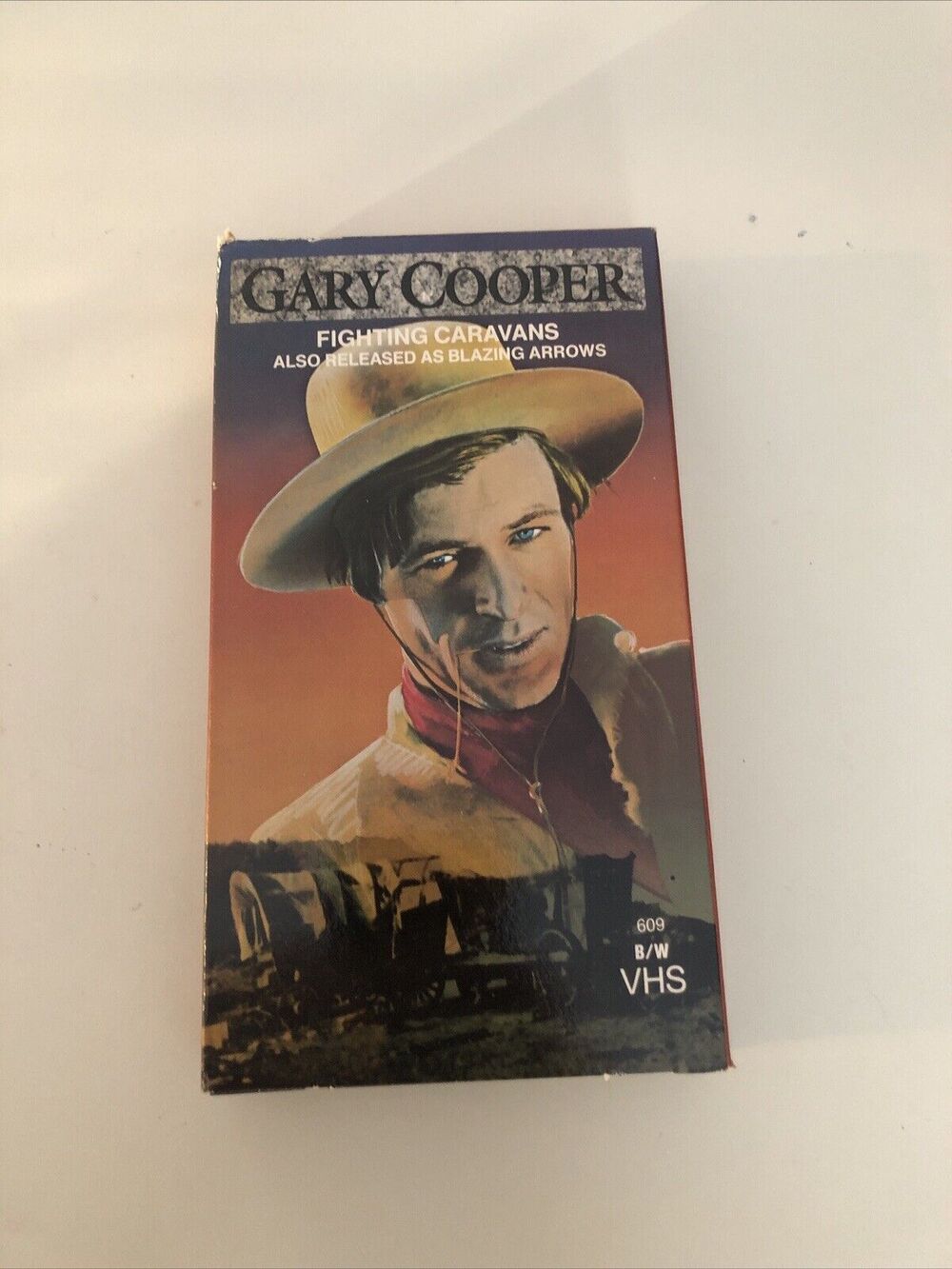 Fighting Caravans VHS 1989 BLAZING ARROW Western GARY COOPER Vintage Movie